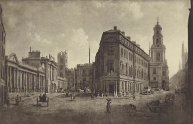 Bank of England and Royal Exchange, 1790
